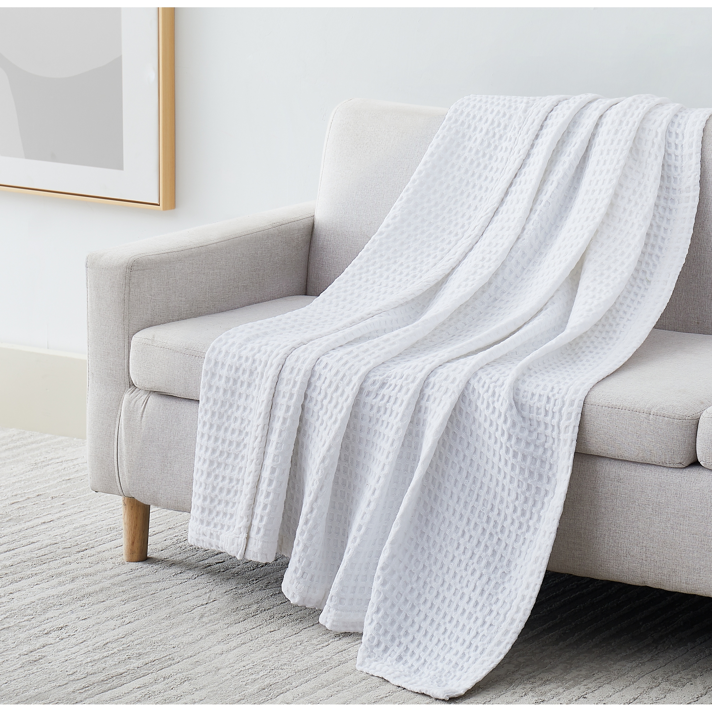 100% Cotton Waffle Weave Blanket - On Sale - Bed Bath & Beyond
